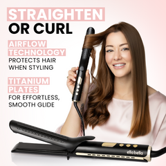 Hair Straightener & Curler 2 in 1