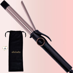 Compact Curling Iron 1 Inch - Professional Curling Wand with Dual Voltage