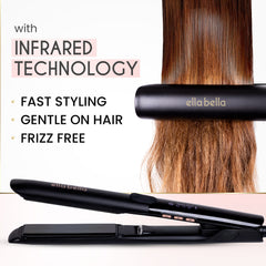 Titanium Flat Iron Hair Straightener Slim (with Infrared)
