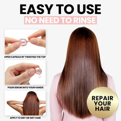 Keratin Hair Serum with Argan Oil & Vitamins A, E, B5