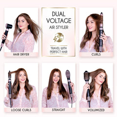6-in-1 Hot Air Styler Dual Voltage