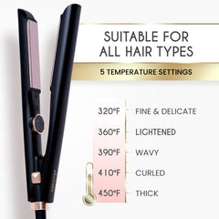 Compact Hair Straightener with Infrared Technology