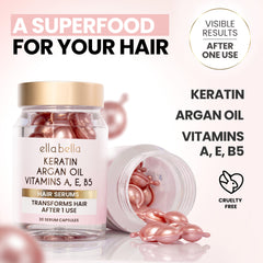 Keratin Hair Serum with Argan Oil & Vitamins A, E, B5