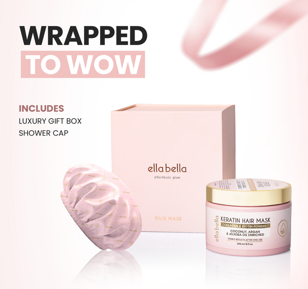 Ella Bella Keratin Hair Mask wrapped presentation