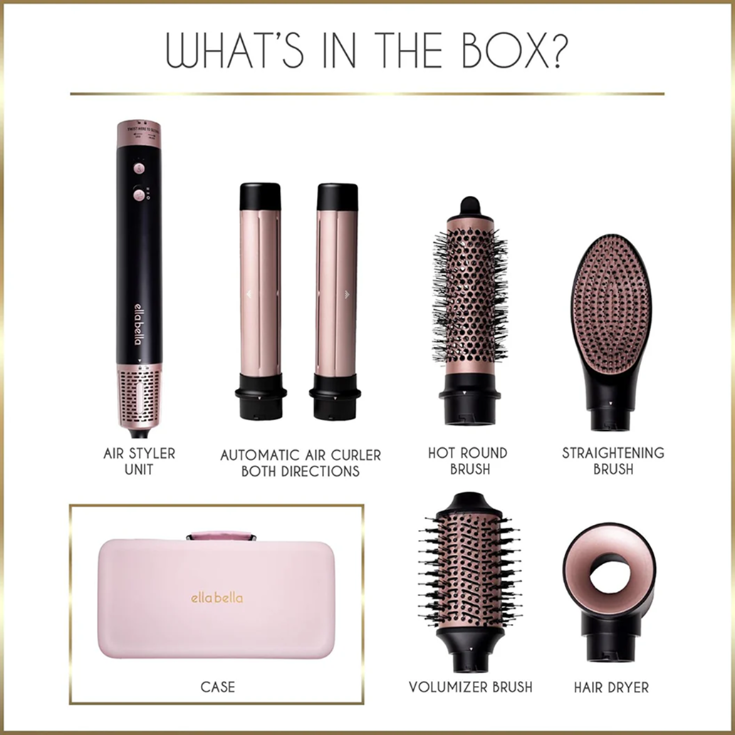 6-In-1 Hot Air Styler before and after